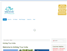 Tablet Screenshot of holidaytourindia.com